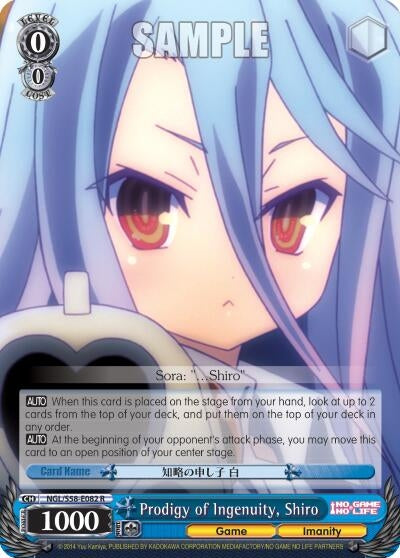 Prodigy of Ingenuity Shiro (58082) [NGL/S58] - Weiss Schwarz Single