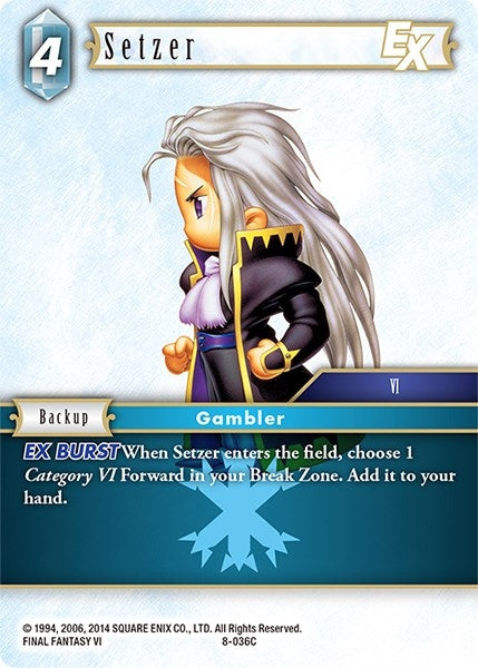 Setzer EX (8) [OP8] - Final Fantasy TCG Single