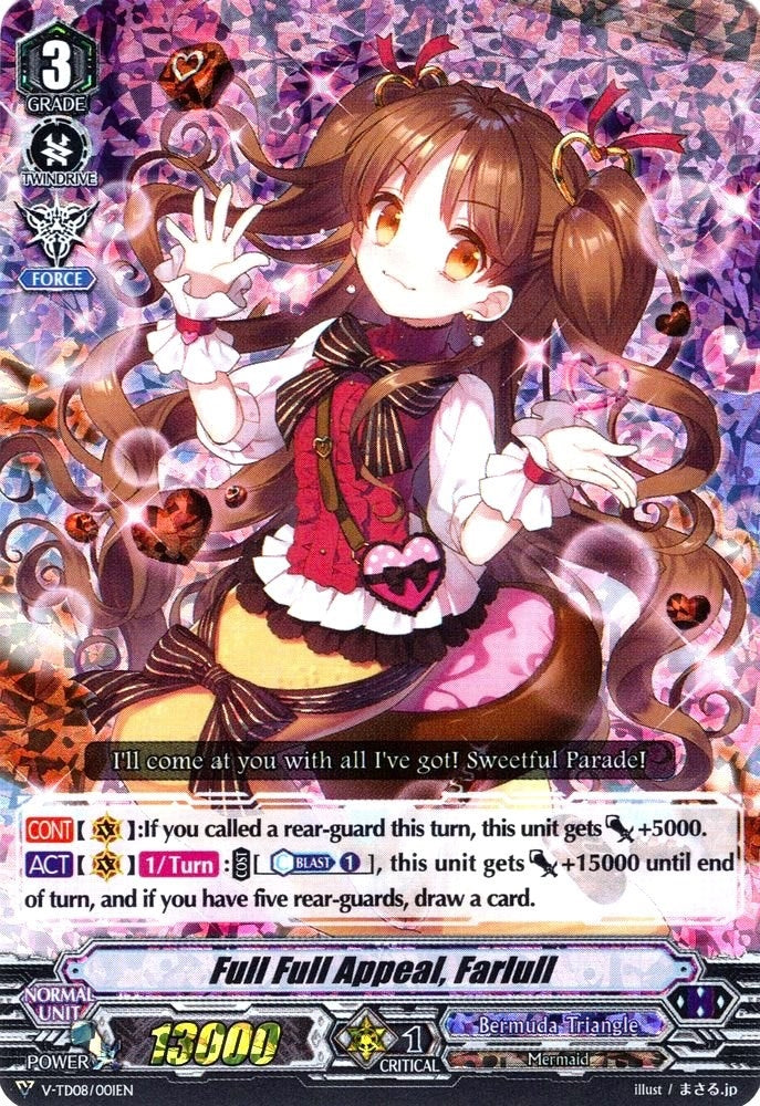 Full Full Appeal Farlull (RRR Foil) (8001) [V-TD08] - Cardfight Vanguard Single