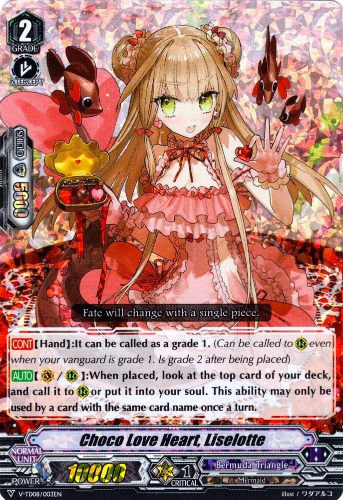 Choco Love Heart Liselotte (RRR Foil) (8003) [V-TD08] - Cardfight Vanguard Single