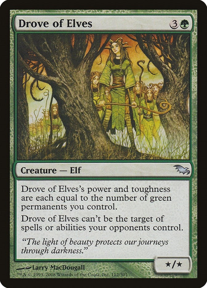 Drove of Elves (112) [SHM] - MTG Single