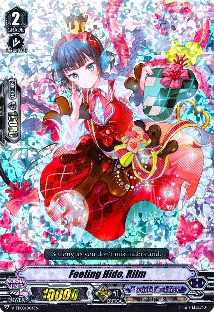 Feeling Hide Rilm (RRR Foil) (8004) [V-TD08] - Cardfight Vanguard Single