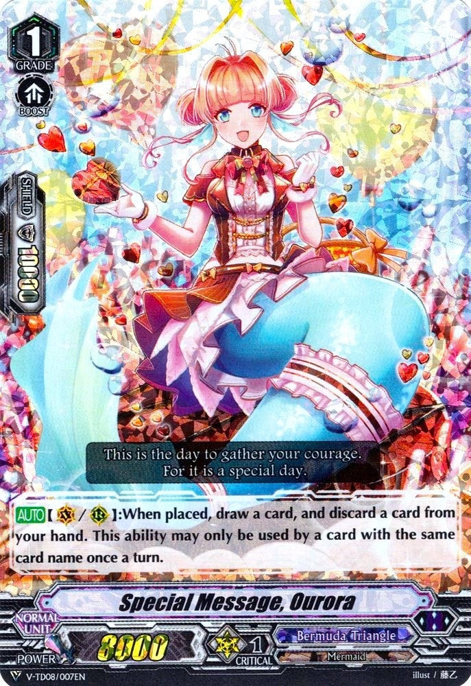 Special Message Ourora (RRR Foil) (8007) [V-TD08] - Cardfight Vanguard Single