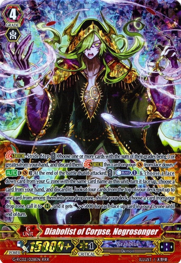 Diabolist of Corpse Negrosonger (2028) [G-RC02] - Cardfight Vanguard Single
