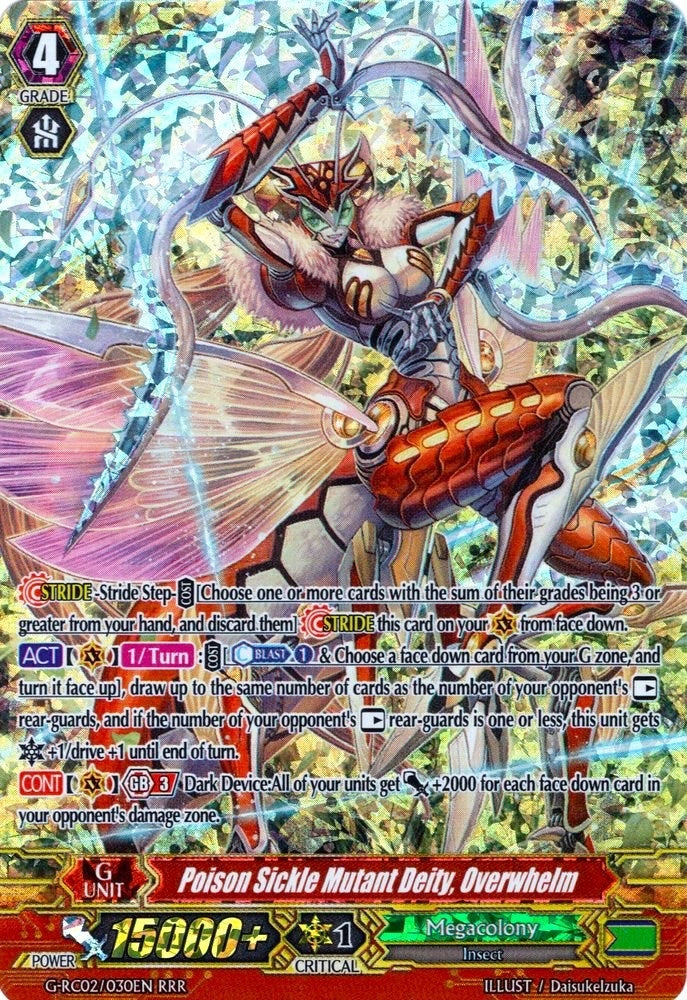 Poison Sickle Mutant Deity Overwhelm (2030) [G-RC02] - Cardfight Vanguard Single