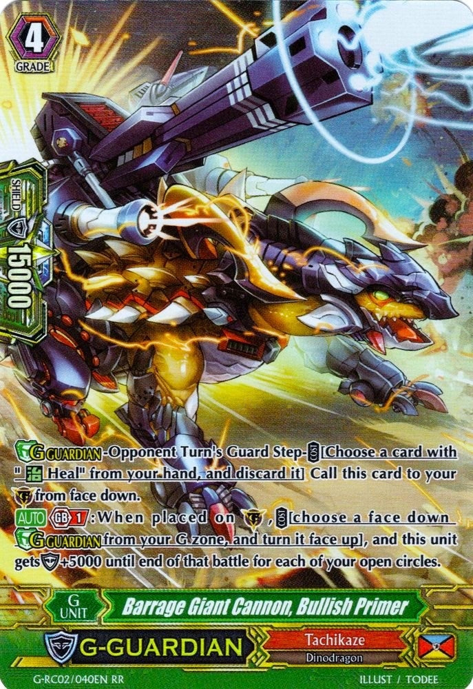 Barrage Giant Cannon Bullish Primer (2040) [G-RC02] - Cardfight Vanguard Single