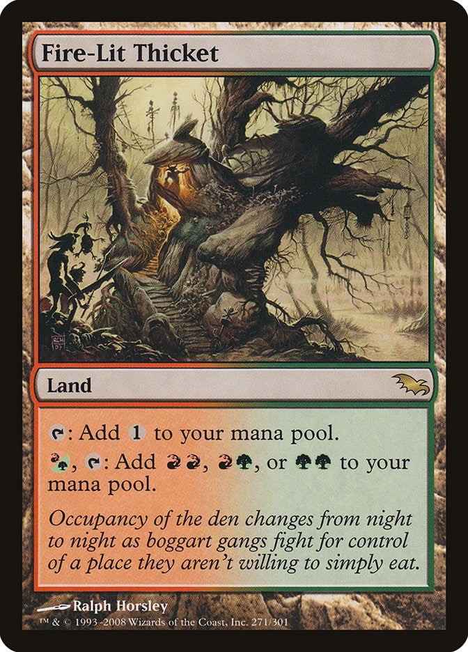 Fire-Lit Thicket (271) [SHM] - MTG Single