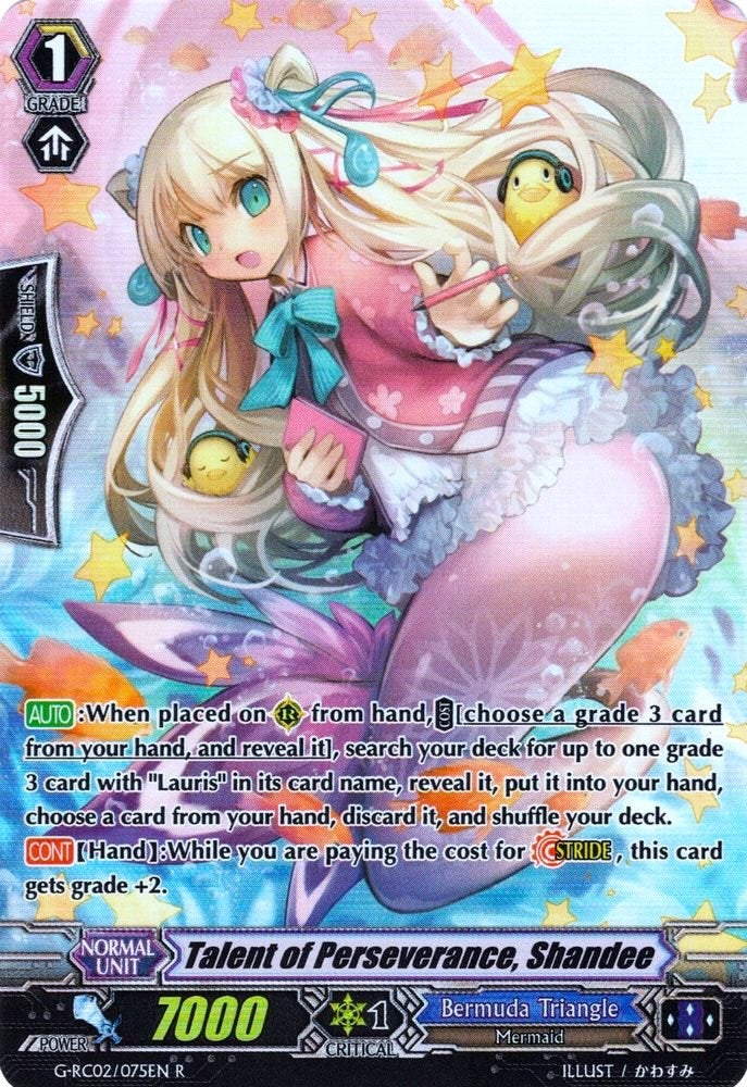 Talent of Perseverance Shandee (2075) [G-RC02] - Cardfight Vanguard Single