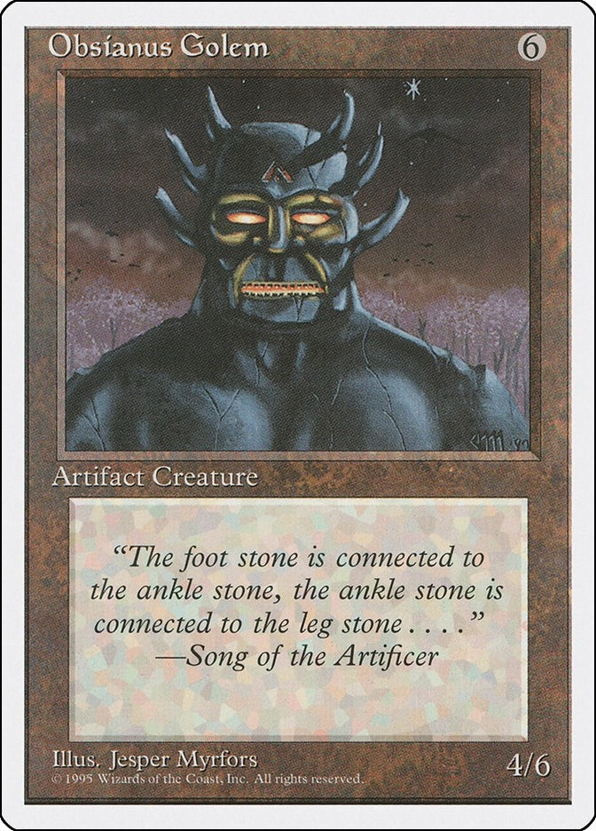 Obsianus Golem [4ED] - MTG Single