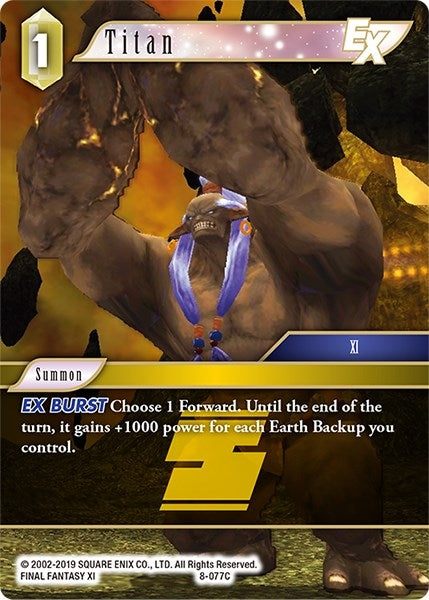 Titan EX (8) [OP8] - Final Fantasy TCG Single