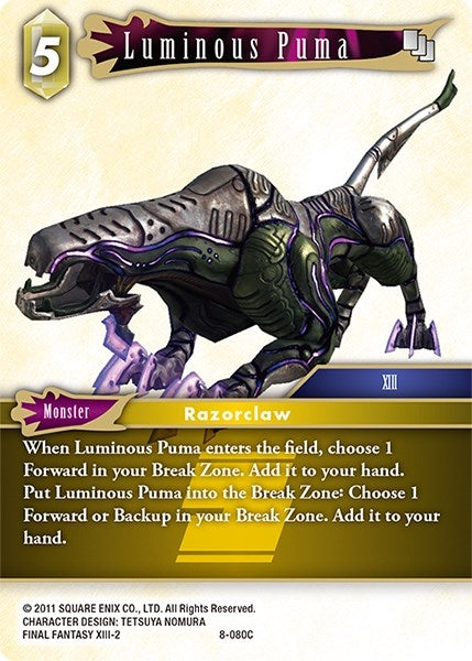 Luminous Puma (8) [OP8] - Final Fantasy TCG Single