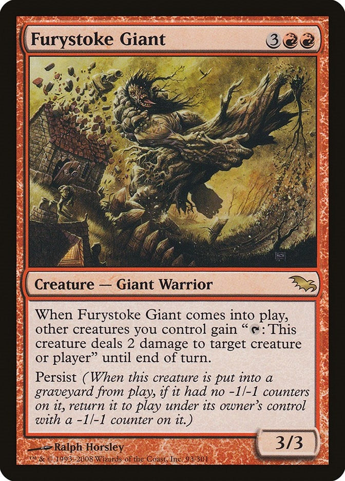 Furystoke Giant (93) [SHM] - MTG Single