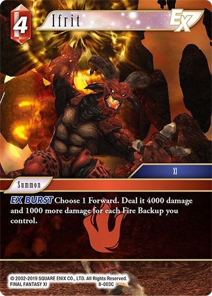 Ifrit EX (8) [OP8] - Final Fantasy TCG Single