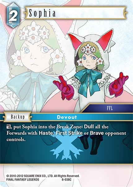 Sophia (8) [OP8] - Final Fantasy TCG Single