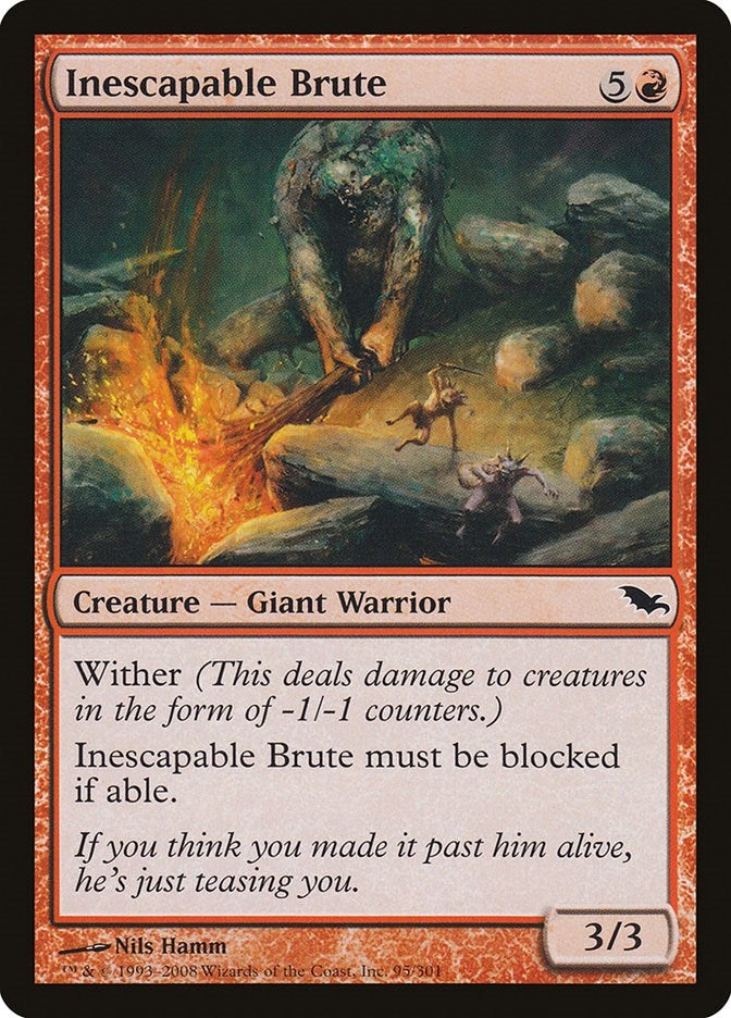 Inescapable Brute (95) [SHM] - MTG Single