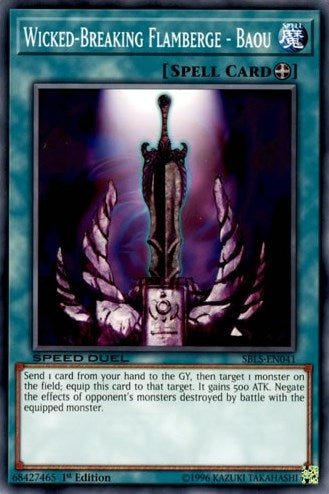 Wicked-Breaking Flamberge - Baou (41) (SBLS) - YuGiOh Single