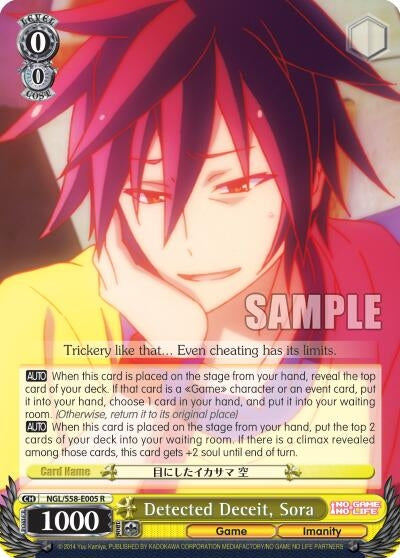 Detected Deceit Sora (58005) [NGL/S58] - Weiss Schwarz Single