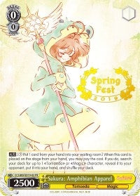 Sakura: Amphibian Apparel (Spring Fest 2019) (201902) [EVENT] - Weiss Schwarz Single