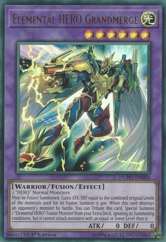Elemental HERO Grandmerge (4) (DUPO) - YuGiOh Single