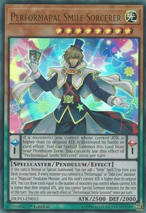Performapal Smile Sorcerer (12) (DUPO) - YuGiOh Single