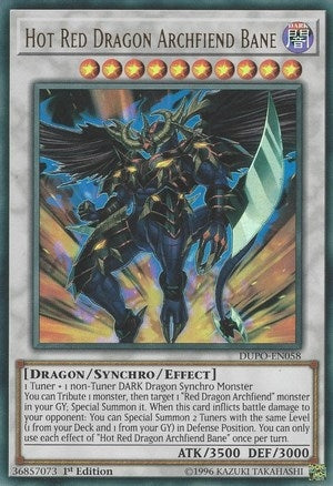Hot Red Dragon Archfiend Bane (58) (DUPO) - YuGiOh Single