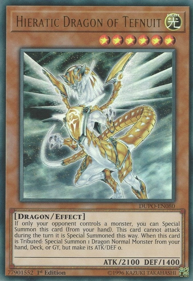 Hieratic Dragon of Tefnuit (80) (DUPO) - YuGiOh Single