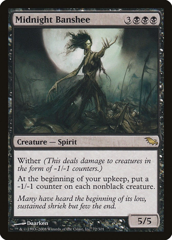 Midnight Banshee (72) [SHM] - MTG Single