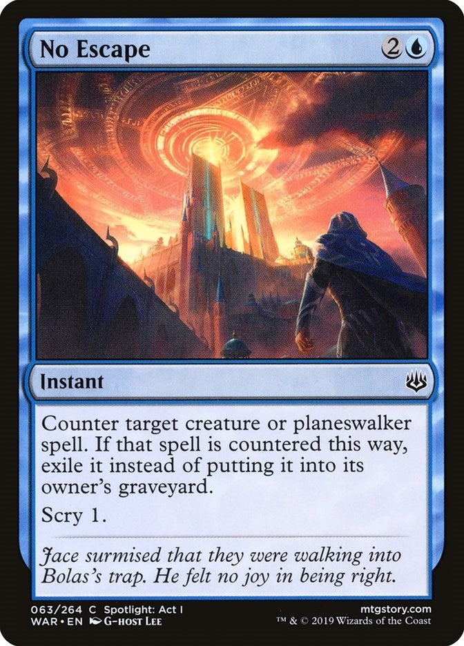 No Escape (63) [WAR] - MTG Single