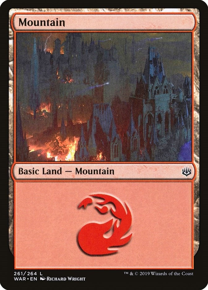Mountain (261) (261) [WAR] - MTG Single