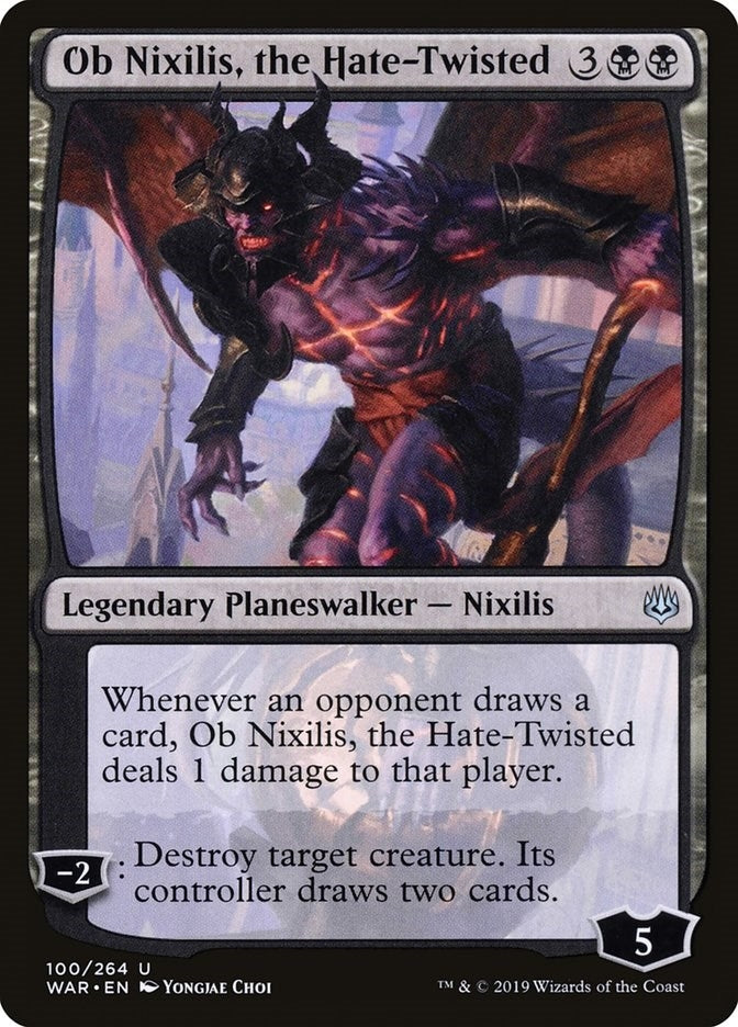 Ob Nixilis the Hate-Twisted (100) [WAR] - MTG Single