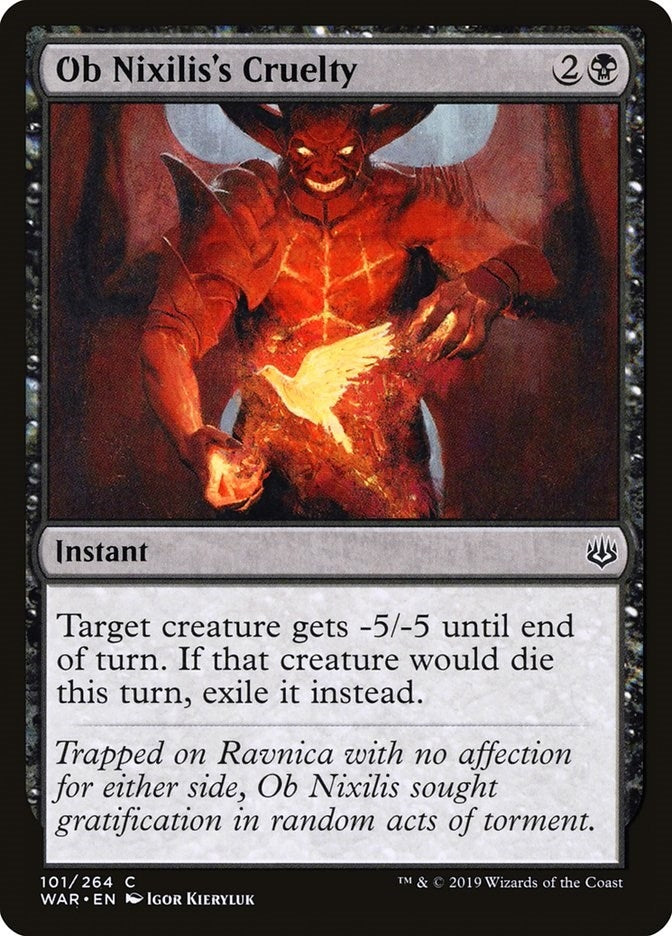 Ob Nixilis’s Cruelty (101) [WAR] - MTG Single