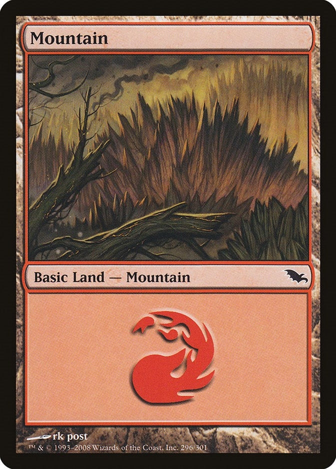 Mountain (296) (296) [SHM] - MTG Single