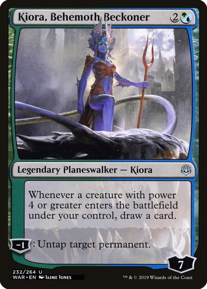 Kiora Behemoth Beckoner (232) [WAR] - MTG Single