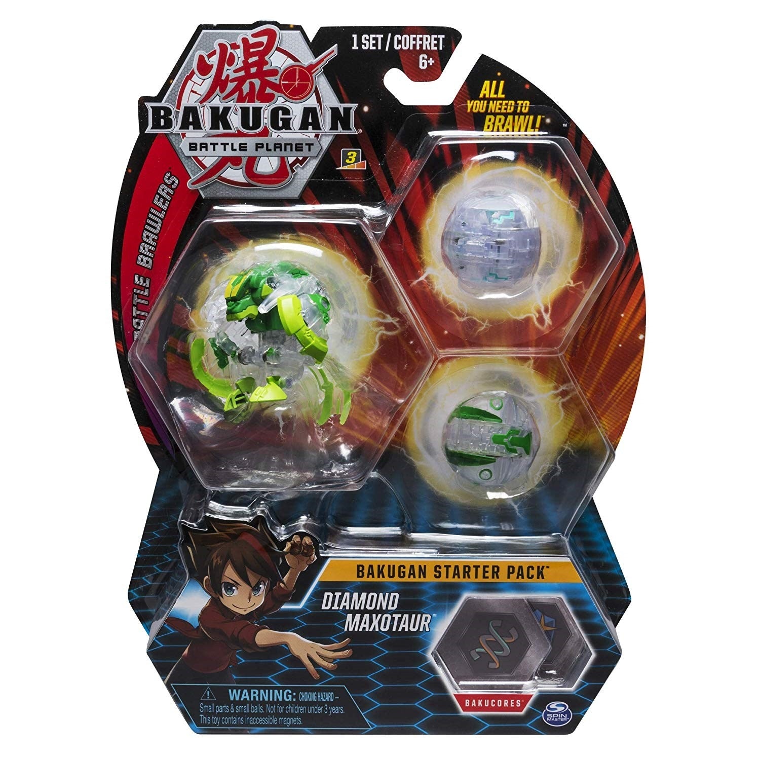 Bakugan Starter 3-Pack - Diamond Maxotaur [BB] - Bakugan TCG Sealed