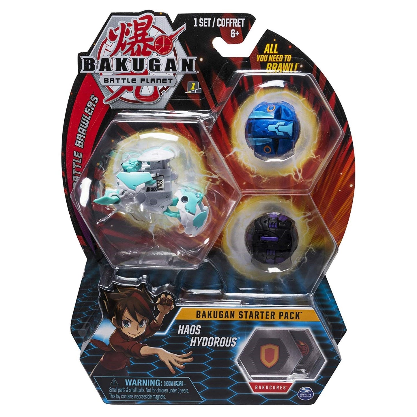 Bakugan Starter 3-Pack - Haos Hydorous [BB] - Bakugan TCG Sealed