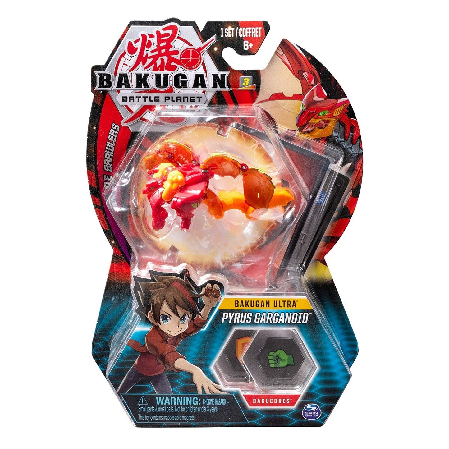 Bakugan Ultra 3-inch Tall Collectible Transforming Creature - Pyrus Garganoid [BB] - Bakugan TCG Sealed