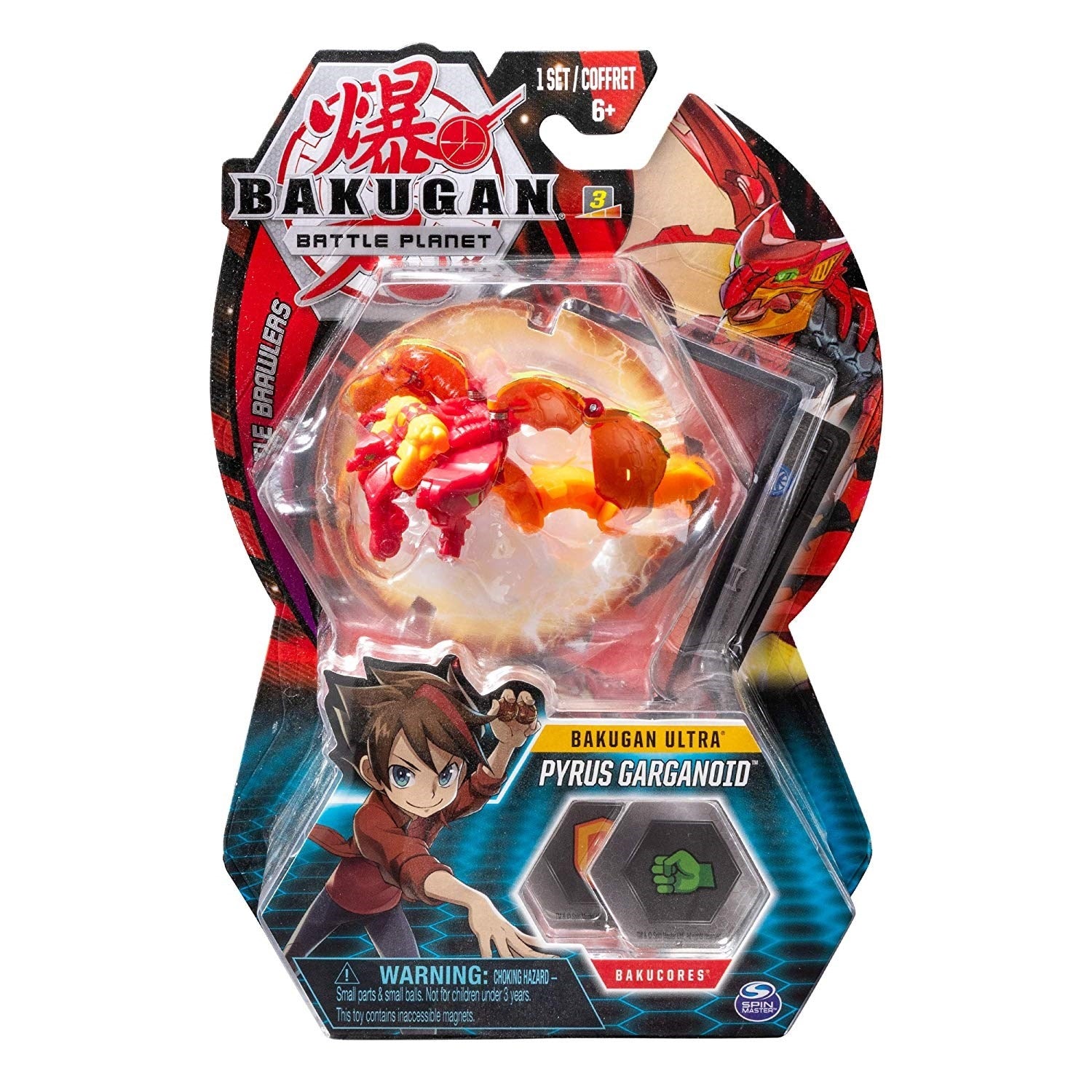 Bakugan Ultra 3-inch Tall Collectible Transforming Creature - Pyrus Garganoid [BB] - Bakugan TCG Sealed