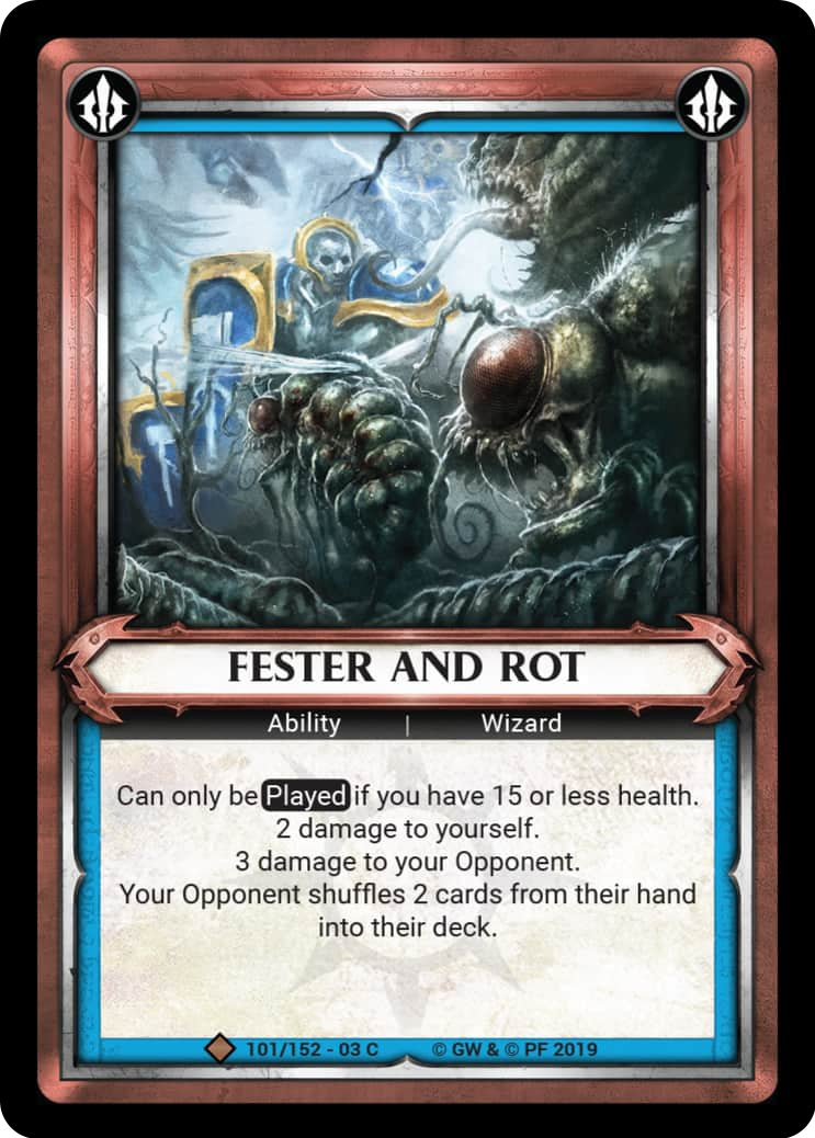 Fester and Rot (Claimed) (101) (WHAOSSA) - Warhammer Age of Sigmar Champions TCG Single