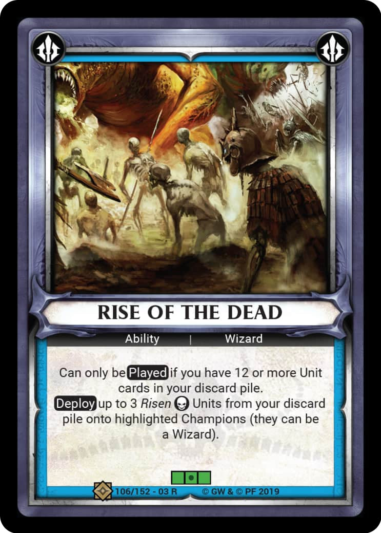 Rise of the Dead (Unclaimed) (106) (WHAOSSA) - Warhammer Age of Sigmar Champions TCG Single