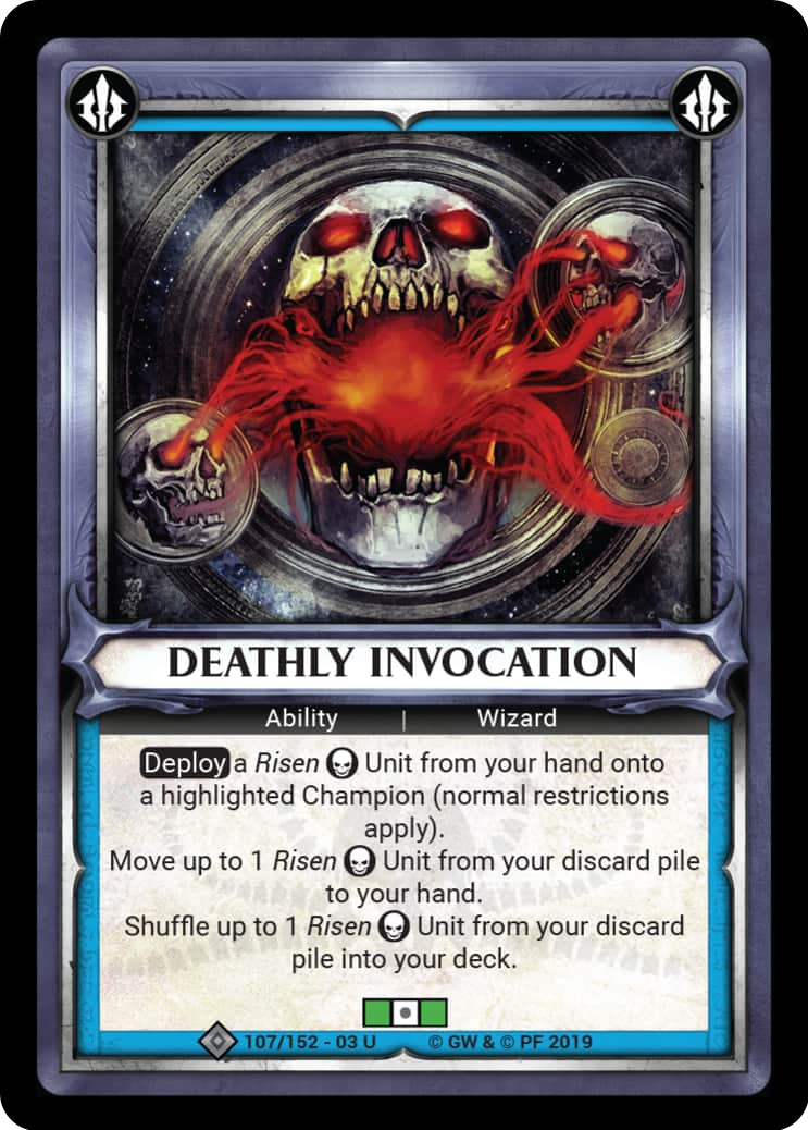 Deathly Invocation (Claimed) (107) (WHAOSSA) - Warhammer Age of Sigmar Champions TCG Single