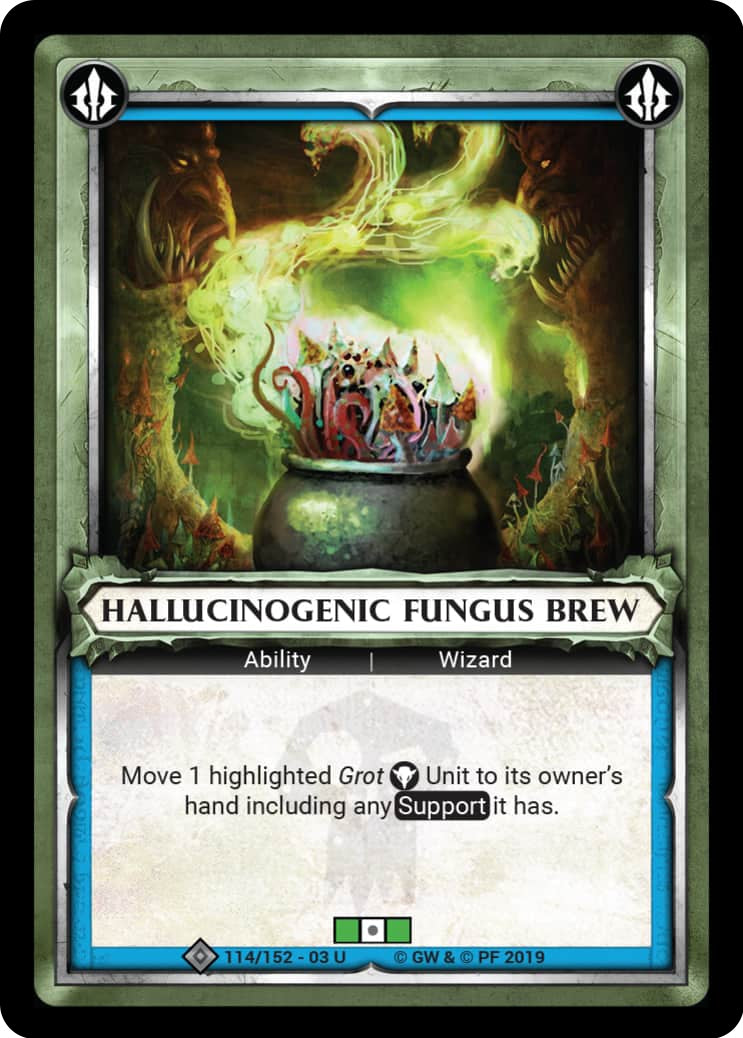Hallucinogenic Fungus Brew (Claimed) (114) (WHAOSSA) - Warhammer Age of Sigmar Champions TCG Single