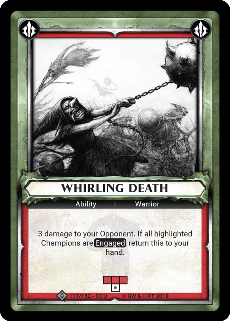 Whirling Death (Unclaimed) (117) (WHAOSSA) - Warhammer Age of Sigmar Champions TCG Single