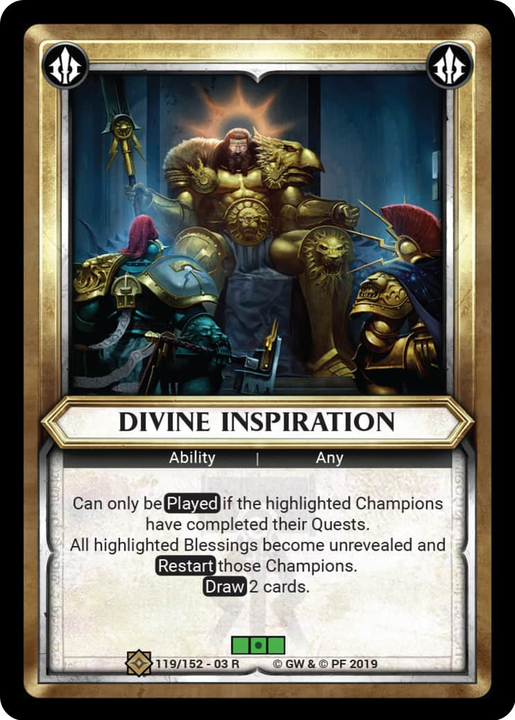 Divine Inspiration (Unclaimed) (119) (WHAOSSA) - Warhammer Age of Sigmar Champions TCG Single