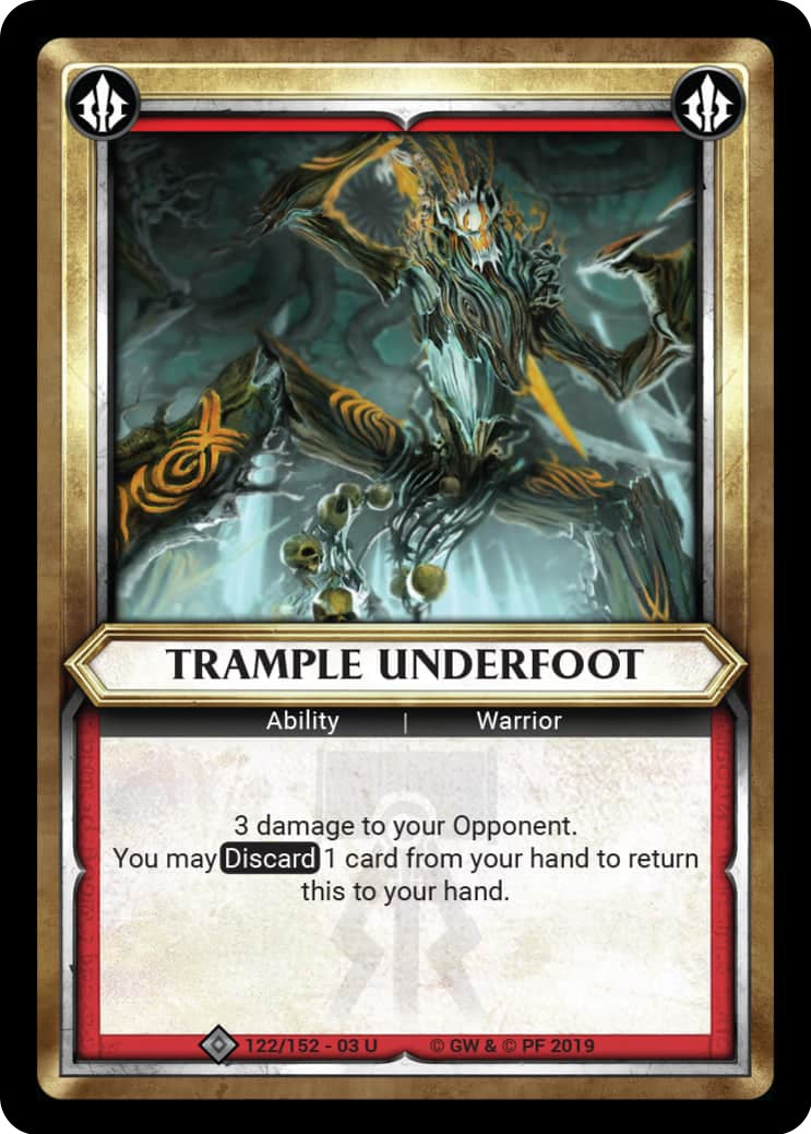 Trample Underfoot (Unclaimed) (122) (WHAOSSA) - Warhammer Age of Sigmar Champions TCG Single