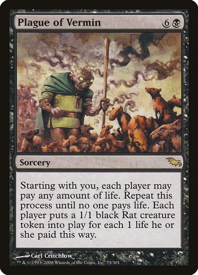 Plague of Vermin (73) [SHM] - MTG Single