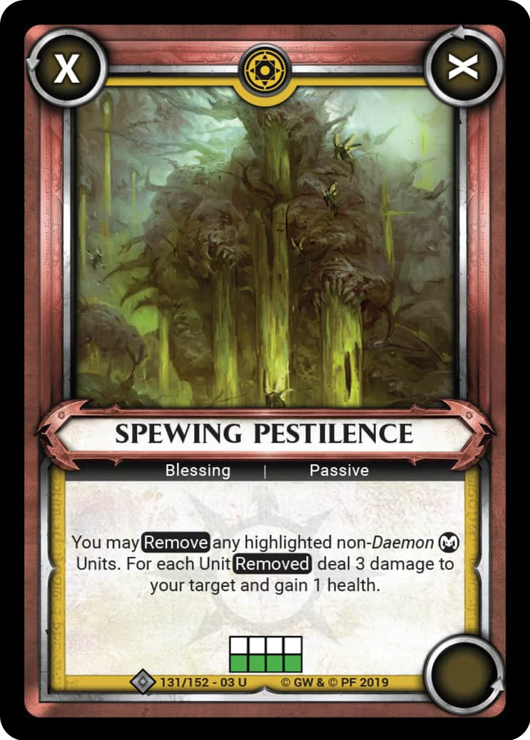 Spewing Pestilence (Unclaimed) (131) (WHAOSSA) - Warhammer Age of Sigmar Champions TCG Single