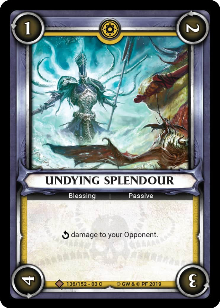 Undying Splendour (Unclaimed) (136) (WHAOSSA) - Warhammer Age of Sigmar Champions TCG Single