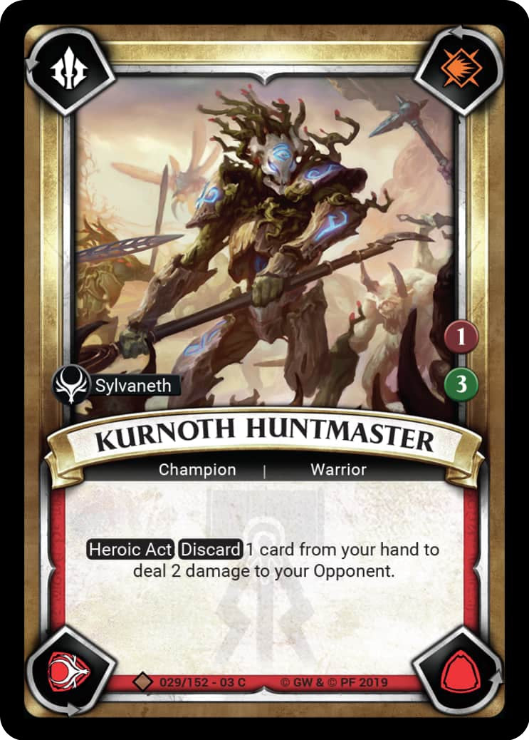 Kurnoth Huntmaster (Claimed) (29) (WHAOSSA) - Warhammer Age of Sigmar Champions TCG Single