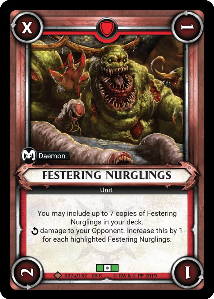 FesteringaNurglings (Claimed) (37) (WHAOSSA) - Warhammer Age of Sigmar Champions TCG Single