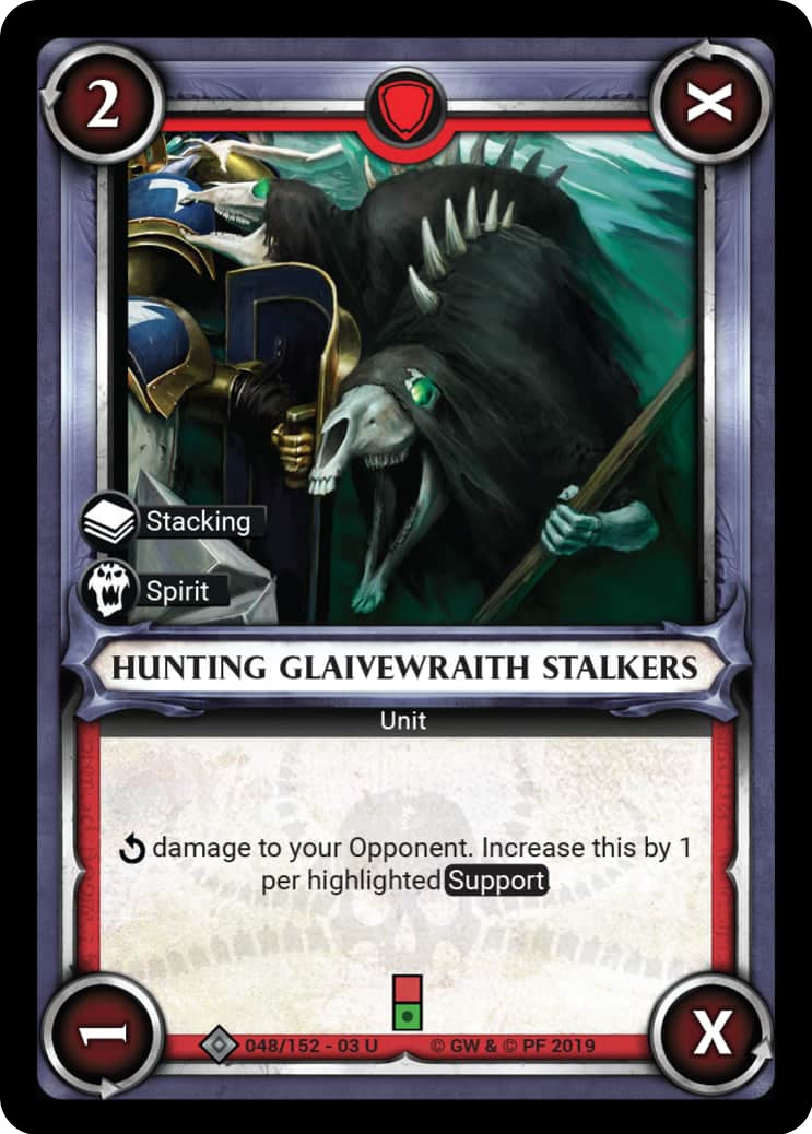 Hunting Glaivewraith Stalkers (Unclaimed) (48) (WHAOSSA) - Warhammer Age of Sigmar Champions TCG Single